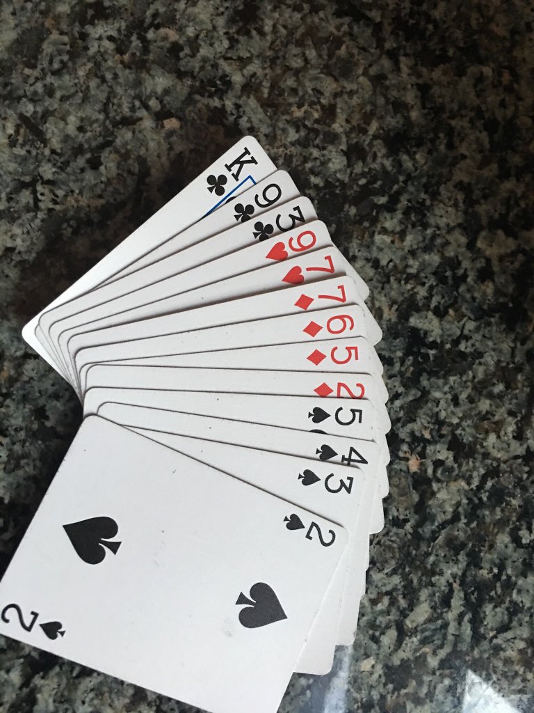 Redpenmark's tweet image. Worst bridge hand EVER!