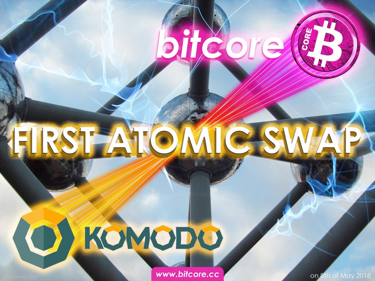 Bitcore_BTX's tweet image. $BTX The FIRST ATOMIC SWAP from the #Bitcore to Komodo #blockchain has been successful!
Verify here: i.imgur.com/a4kzPmj.jpg
BTX chain: chainz.cryptoid.info/btx/tx.dws?78b…
KMD chain: kmd.host/tx/180806bd169…
#KMD #Komodo #BarterDex #CryptoNews #cryptocurrency #cryptocurrencynews  #altcoins