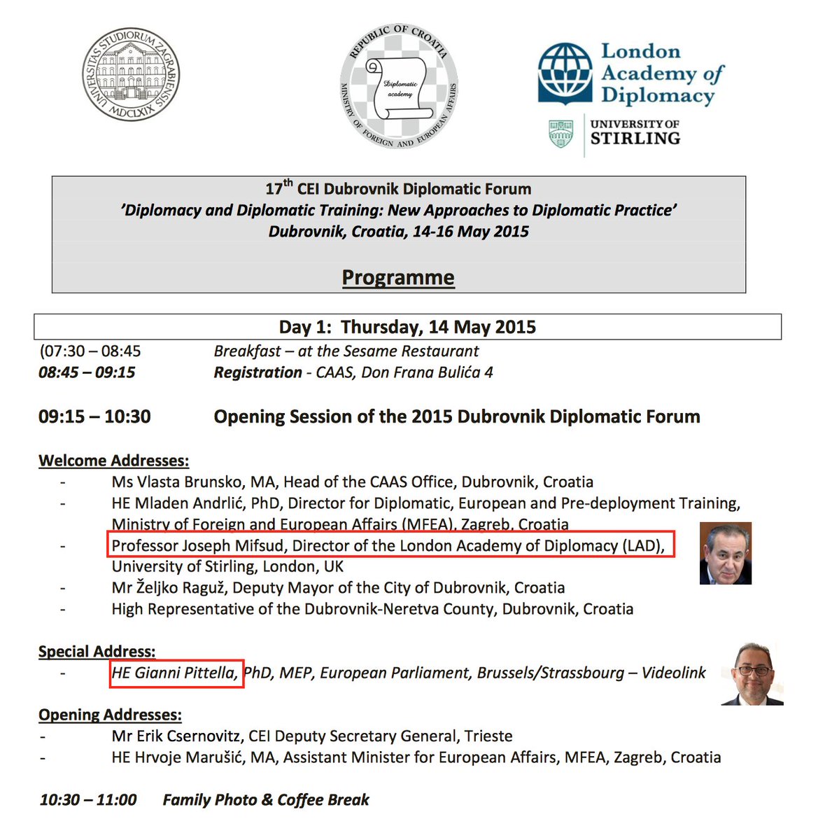 CRAWFORD, a "Visiting Professor" at LAD has given seminars called "Dealing with the Media" alongside MIFSUD and GIANNI PITTELLA:  http://archive.today/V8AAy PITTELLA, a socialist European politician, spoke at the 2016 DNC, calling  @realDonaldTrump a "virus':  https://archive.is/4jyO1#selection-1701.0-1701.127