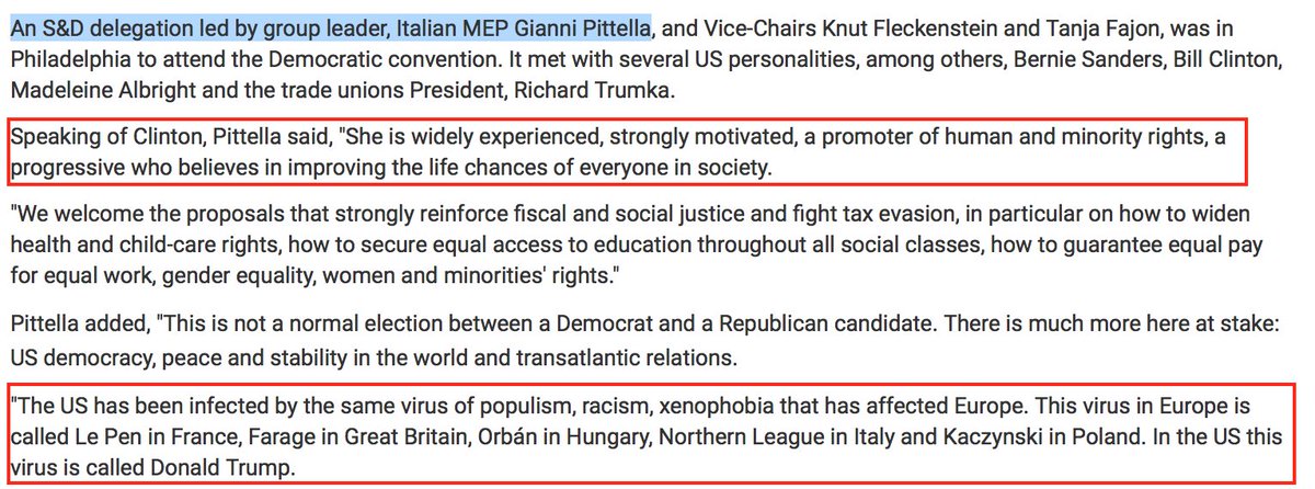 CRAWFORD, a "Visiting Professor" at LAD has given seminars called "Dealing with the Media" alongside MIFSUD and GIANNI PITTELLA:  http://archive.today/V8AAy PITTELLA, a socialist European politician, spoke at the 2016 DNC, calling  @realDonaldTrump a "virus':  https://archive.is/4jyO1#selection-1701.0-1701.127