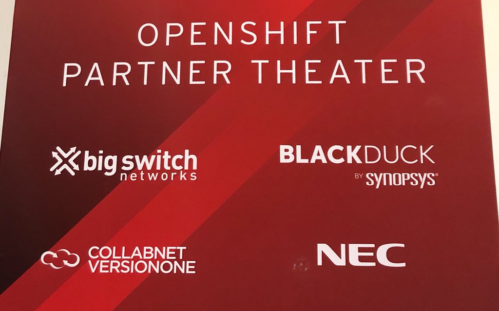 guy_from_lv's tweet photo. Banner day for the Black Duck by Synopsys team.  Called out on the big stage at Red Hat Summit for being a premier security partner.  @SW_Integrity @black_duck_sw https://t.co/DXnssh9dsi