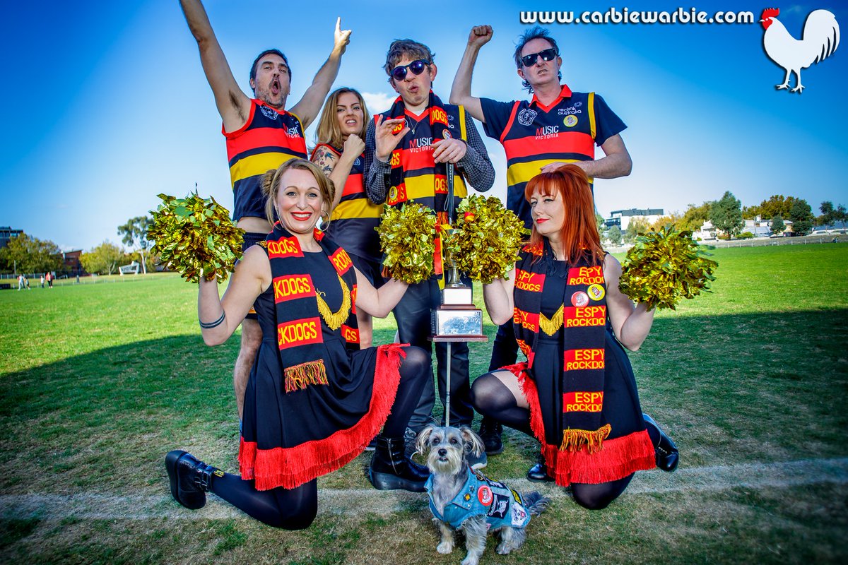 CarbieWarbie's tweet photo. @ReclinkCommCup Team! WIN FOR INCLUSION!
Meet Coach of the 2018 @RockdogsFC team.
Rory Burnside front man of @rudely_music. Rory is blind, has Epilepsy and Asperger's. Proceeds go to the disadvantaged to provide sport & arts programs. ๐๐๐๐ถโค๏ธโก๏ธ๐ #Rockdogs #ReclinkCommCup https://t.co/ozkKD20cFE
