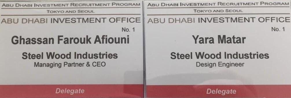 steelwood1's tweet photo. Our MP Mr. Ghassan Farouk Afiouni &amp; Design/Civil Engineer Ms. Yara Matar attending as delegates of Abu Dhabi Investment Office at the Abu Dhabi Investment Forum in Seoul-South Korea following their trip to Tokyo-Japan this week.

#DubaInvent #Seoul #SDB #SWI #carbonfootprint #UAE https://t.co/XTUnnps6N5