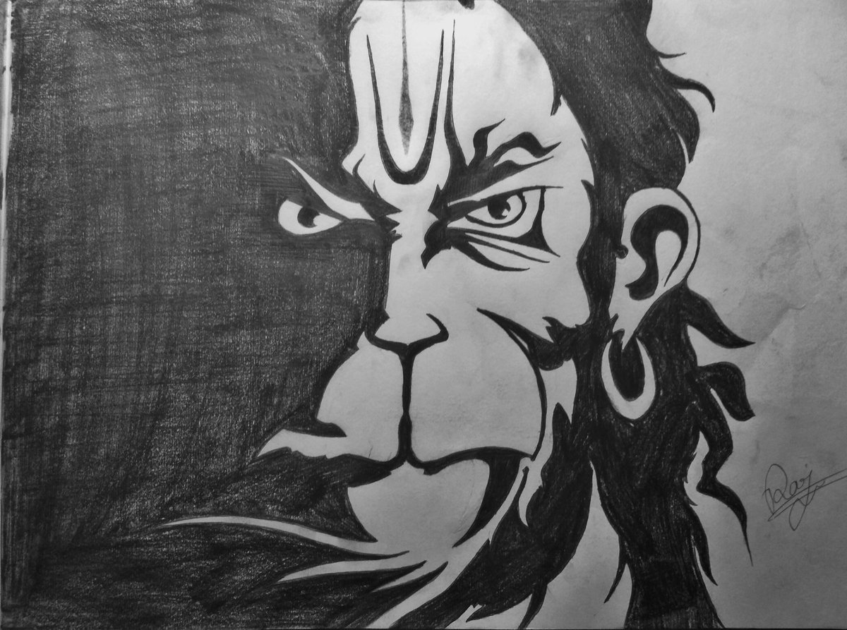 Lord Hanuman Ji Drawing / Pencil Drawing - YouTube-sonthuy.vn
