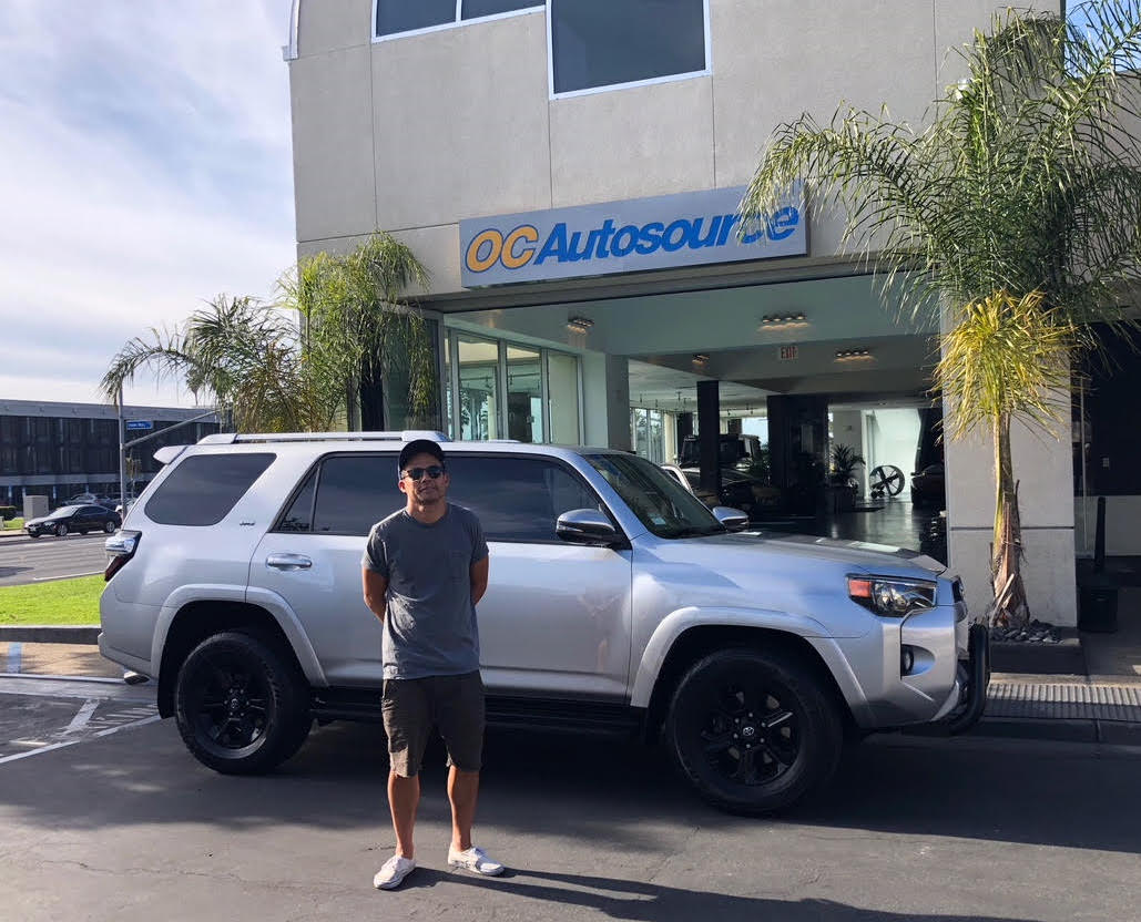OCAutosource's tweet image. Jeremy from Costa Mesa picking up his 2015 Toyota 4Runner from OC Autosource. Congratulations Jeremy! #Toyota