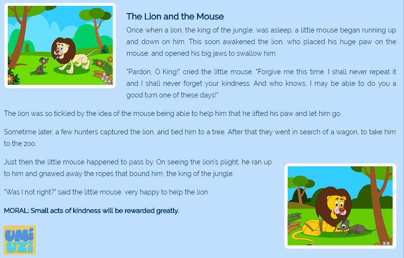 short story on kindness