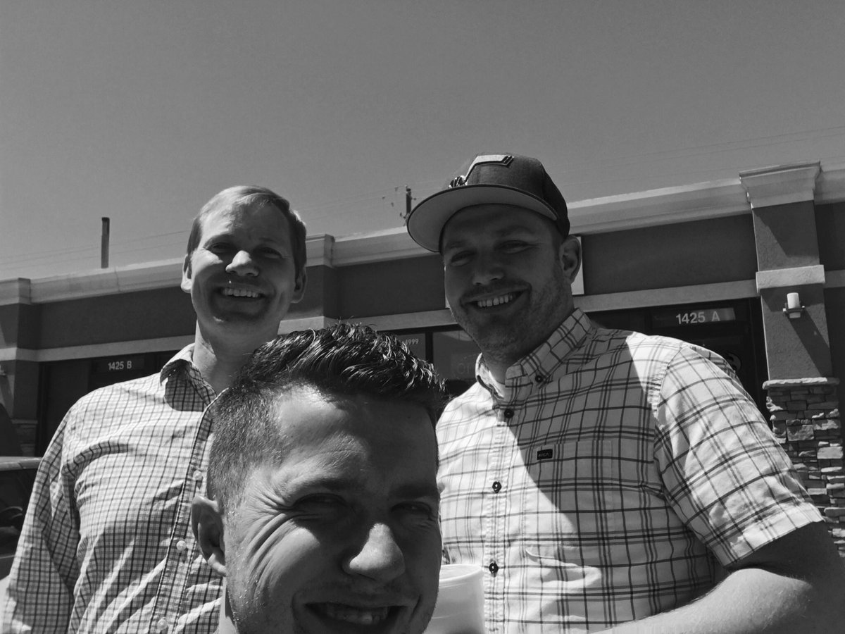CacheWalker's tweet image. Way back when (earlier today), three dudes met to discuss launching a marketing podcast, the 2018 Utah Jazz playoff run and ate some very spicy thai food! #FeelsLikeYesterday