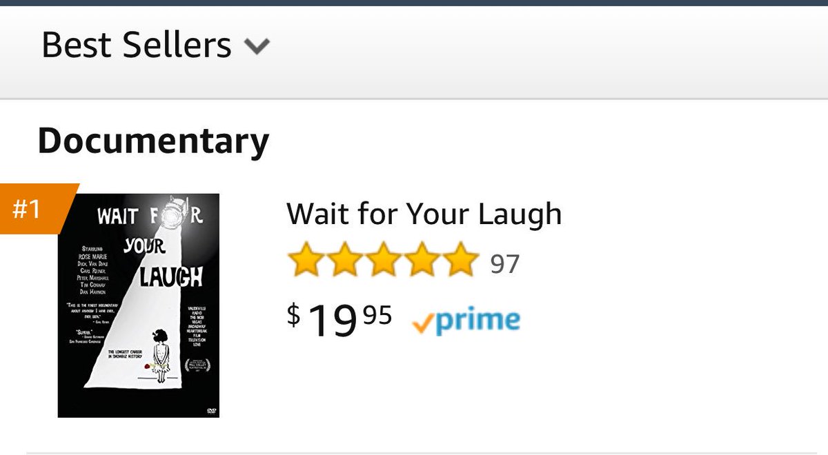 wait4yourlaugh's tweet photo. Over 100 5 star reviews on Amazon for #waitforyourlaugh and and a number one best seller, we are now an Amazon Choice product.  Thank you to everyone who has watched and rated this movie.

https://t.co/ZOoFa8rPC2 https://t.co/lgqwvORJ6d
