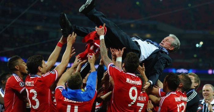 Happy 73rd birthday to Bayern Munich boss Jupp Heynckes, although bumps may not be the best idea at his age...   