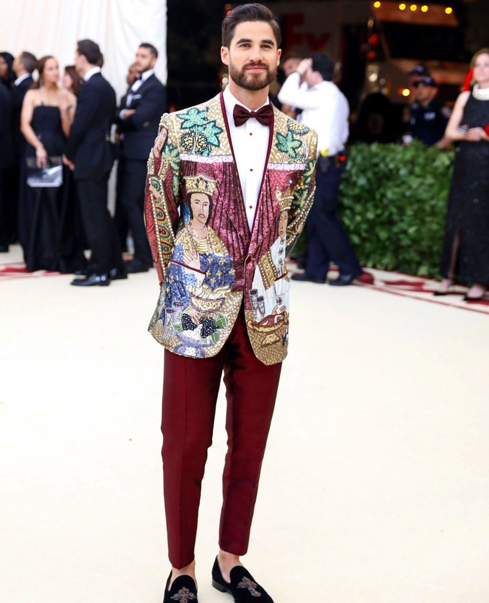 Image result for Darren criss met gala 2018