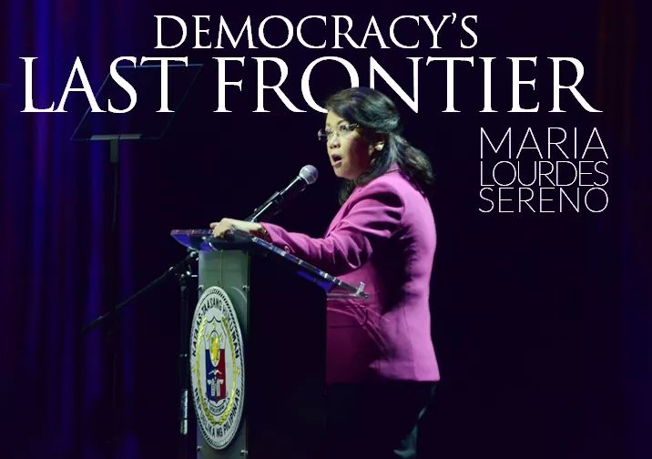 MirrySantiago's tweet photo. The last frontier of our Democracy ay si CJ Sereno #FightBackCJ https://t.co/d99nvFQheA