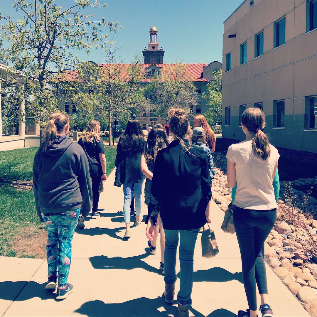 MsElrath's tweet photo. Awesome day exploring Colorado School of Mines with SMS girls who are interested in STEM! Heard from admissions and some rad ladies doing awesome, inspiring research! Thanks @emilou713 for all the planning! #visitmines #smsgoodvibes @MinesAdmissions https://t.co/mwOWSwzxv9