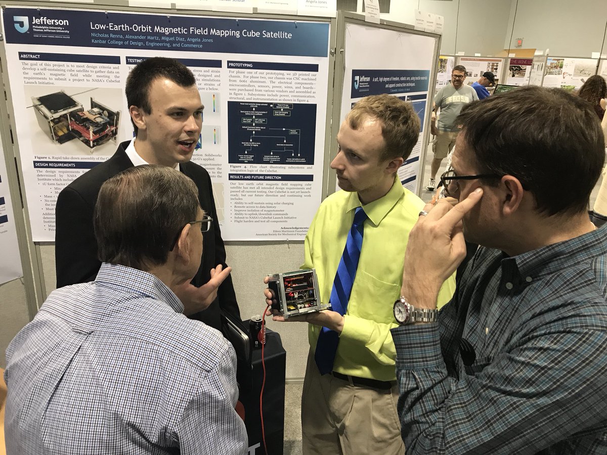 JeffersonENGR's tweet photo. Jefferson Engineers showcase their senior engineering design projects as part of the 2018 Jefferson Design Expo!  @JeffersonENGR @SpinelliS @kanderrg @MarkTykocinski @sklasko #JeffersonEngineer #imaginecreatedo #Engineering https://t.co/80vqjiXIrh