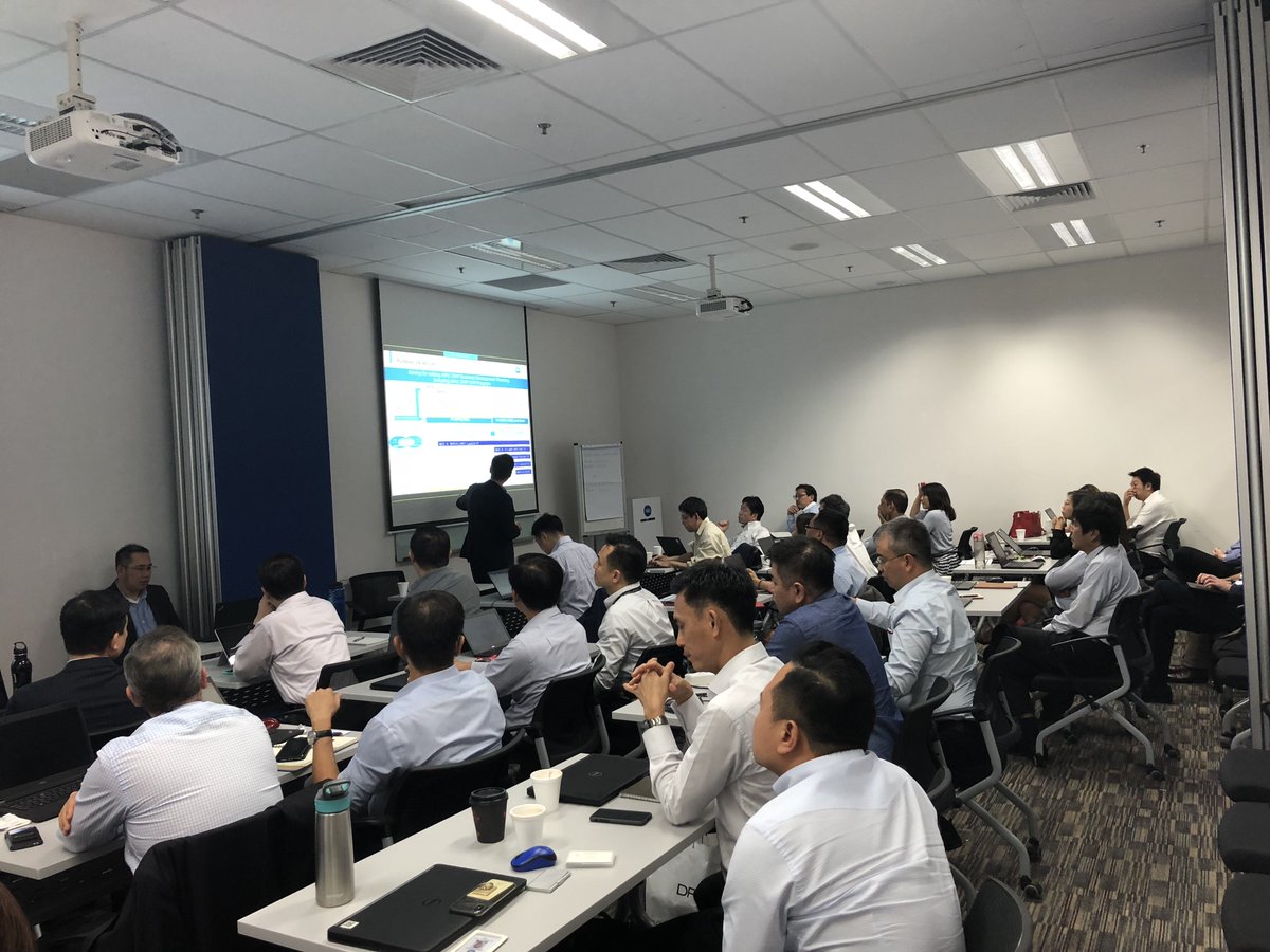 npegley's tweet photo. A full room for the @konicaminolta APAC team meeting in Singapore this week.  Bringing Digital Workplace technology to businesses across the region.  #global #teamwork #workplacehub #outinfront https://t.co/TIbTEF9Ypn