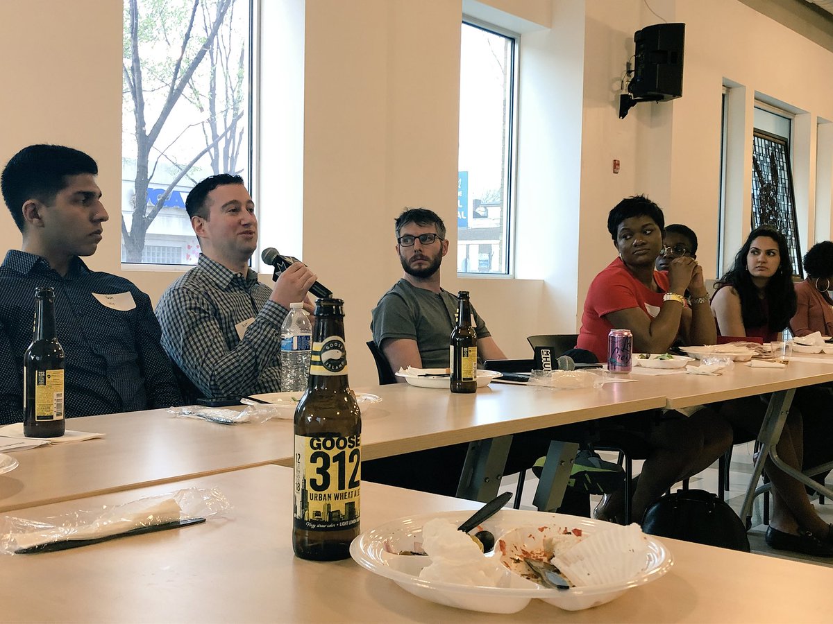 Felt very lucky to help facilitate this #OnTheTable2018 conversation about diverse talent pipelines in #tech and #manufacturing in #Chicago