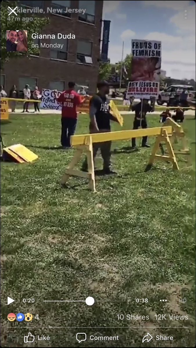 em_ilyyann's tweet image. I would like to share this on every social media b/c I CANNOT handle that @camdencc @camdencountynj ALLOWED this at their campus yesterday. This is disgusting. This is bullying. This man and his signs shouldn&apos;t be aloud on the campus @6abc #camdencc @NBCPhiladelphia @CBSPhilly