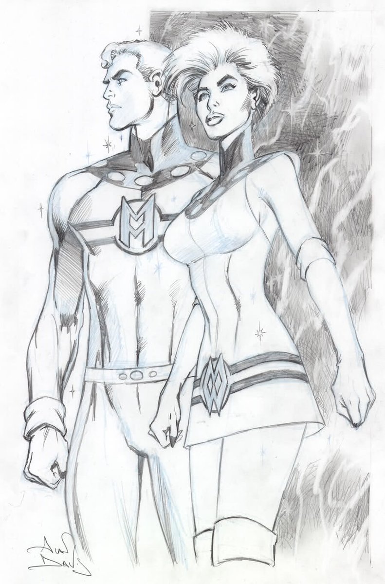CoolComicArt's tweet photo. Alan Davis pencil art https://t.co/B1ImpRlyDA