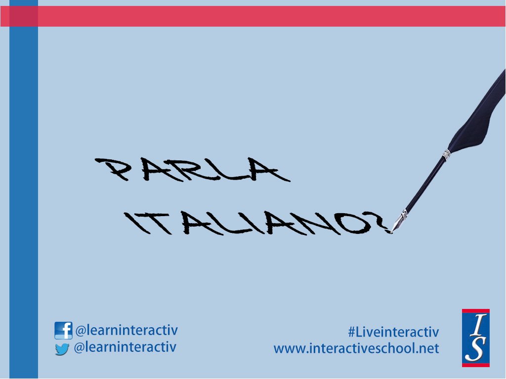 learninteractiv's tweet photo. Parla Italiano??
Qué esperas para apreder otro idioma: más facíl, más rápido, más divertido.
#Liveinteractiv #escuela #idiomas #languages #titulacion #aprender #diversion #ahorasi #felizdia https://t.co/ZZd64NefhO