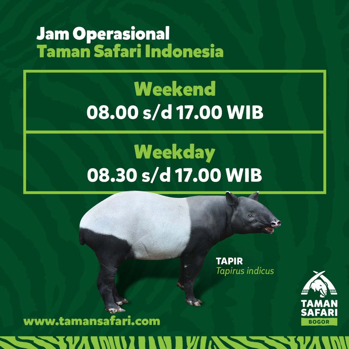 Taman Safari På Twitter Hallo Kami Buka Setiap Hari
