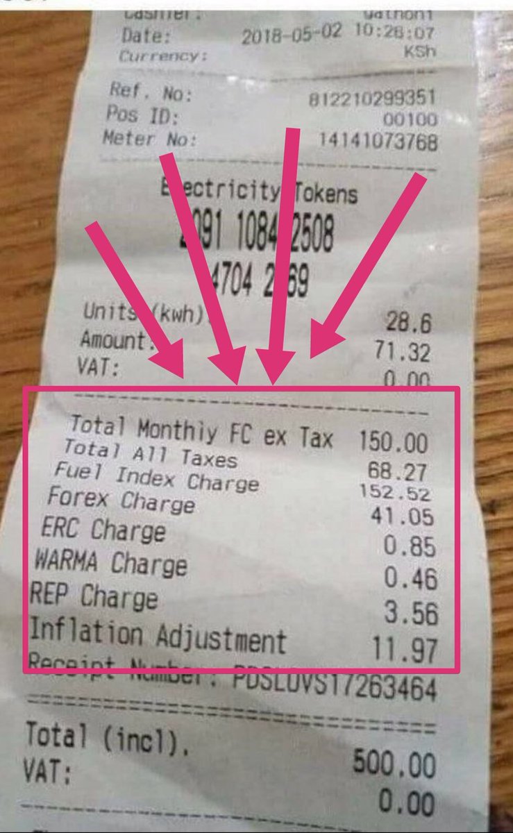 Benogola's tweet photo. And to imagine the bottom part of this bill goes to Mama Ngina Kenyatta! #SwitchOffKPLC https://t.co/4ceSA7iKgs