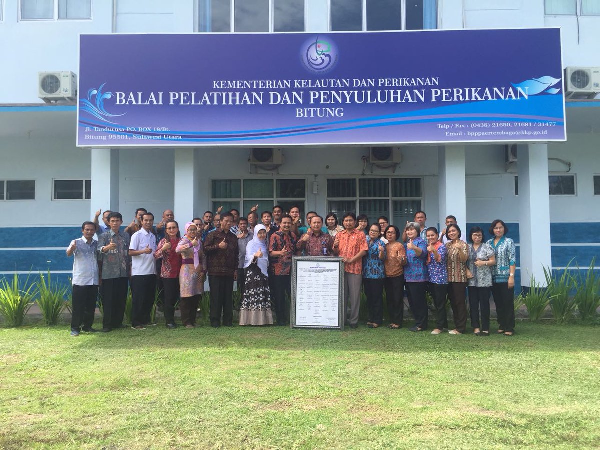 bpmkp_bitung's tweet photo. Pencanangan pembangunan zona integritas menuju WBK dan WBBM di BPPP Bitung dan Poltek KP Bitung @brsdm_kp @puslatluhkp https://t.co/YmdD62KCMq