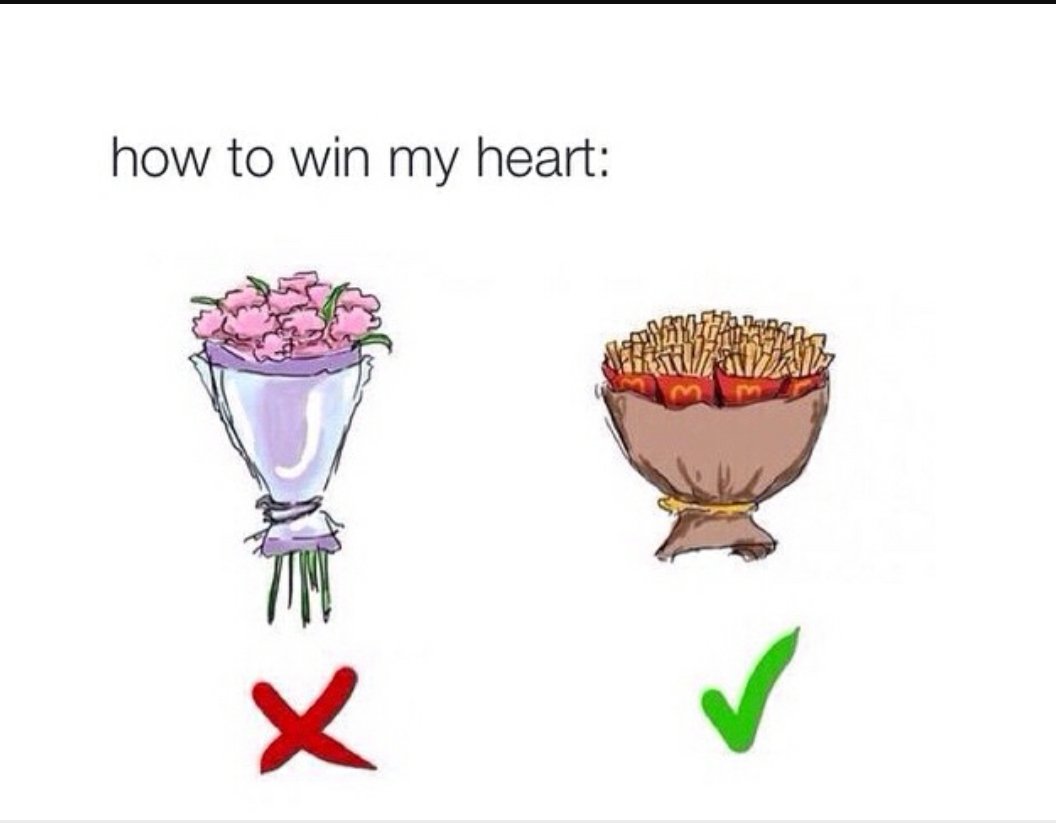 ArenaKnapper's tweet photo. Boyfriend: She'll take a large #com465 #RuinADietIn5WordsOrLess https://t.co/OGxXzNlXkb