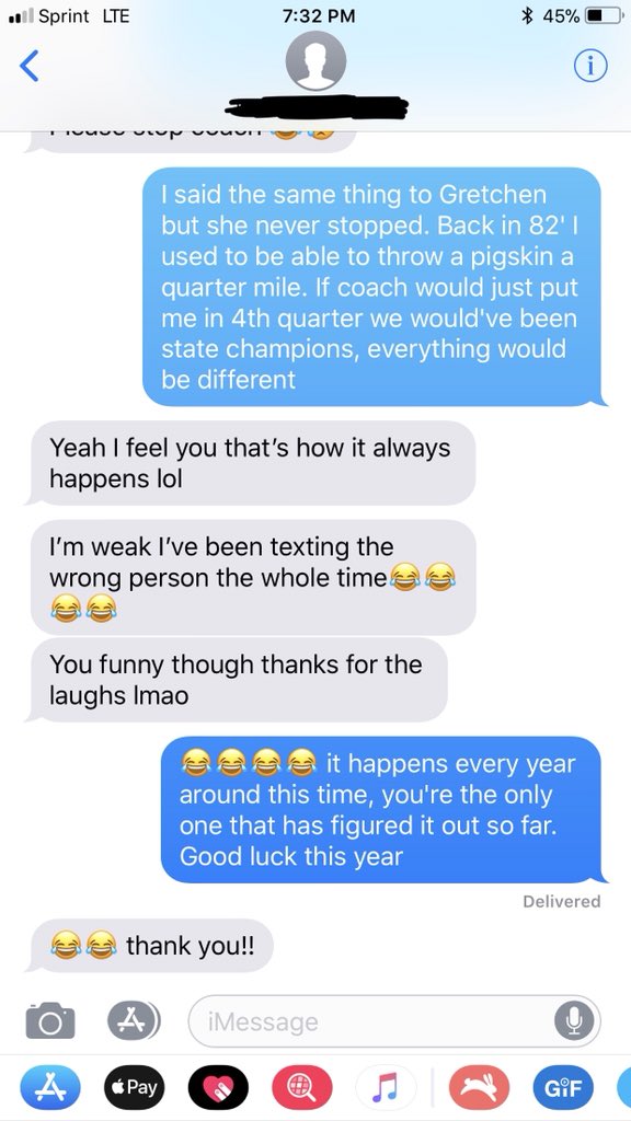 GregEllis_'s tweet photo. So these kids text me every year thinking I’m “Coach Gaymon”, it’s my favorite season of the year https://t.co/bE7rZnCIXo
