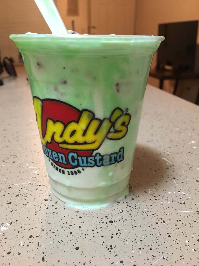 FathimaDash's tweet photo. Just had the worst concrete made for me at @EatAndys and I’m really disappointed. Half the concrete wasn’t blended and the top half of my mint cookie dough concrete tasted like toothpaste! The mint syrup was the only thing I tasted and I couldn’t eat any more of it! #andyscustard https://t.co/SChA8SFvw8
