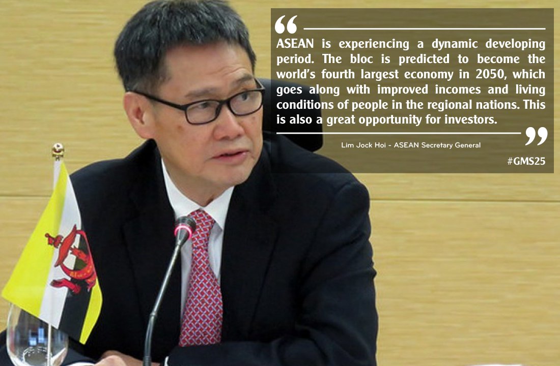 ThGreaterMekong's tweet photo. Six GMS countries pledged to enact $66 billion worth of projects over the next five years at the GMS Summit in Hanoi. In total, the framework lists $83 billion in development ventures to be tackled between 2012 and 2030. #GMS25 https://t.co/KO6Uj0Ay3Q