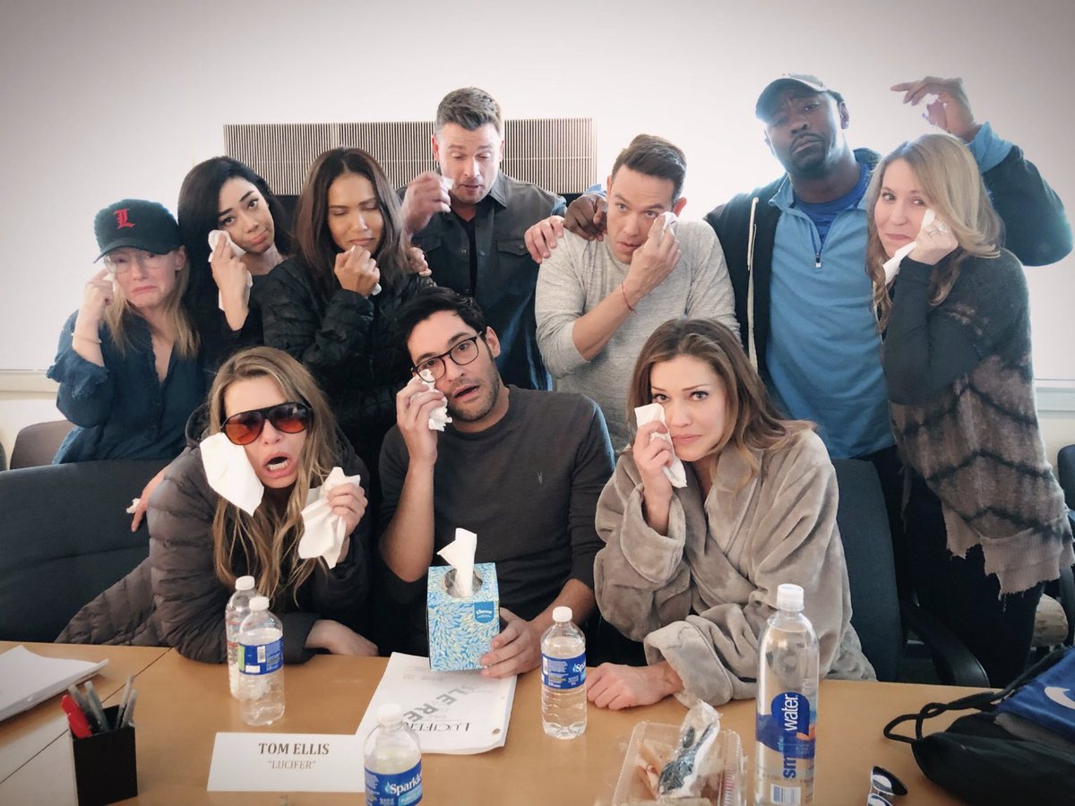 RETWEET if this was you after the latest episode of #Lucifer. 😭 #BehindTheScenes 

📸: <a href="/Ildymojo/">Ildy Modrovich</a>