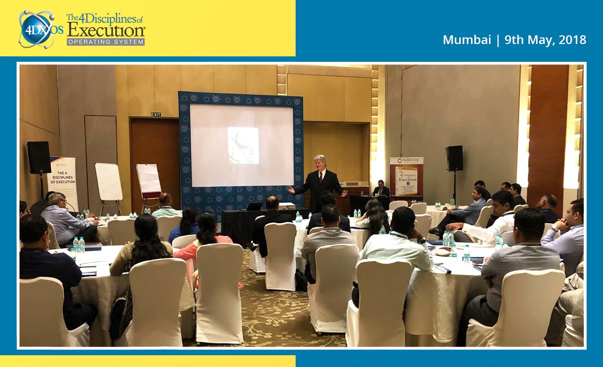 FranklinCovey_I's tweet photo. #The4DisiplinesOfExecution #OperatingSystem launch workshop started today with great success at #Mumbai , being conducted by the our Global Expert #JimHuling .

#4DXOS #FranklinCovey #FranklinCoveyIndia https://t.co/rLRM7bjVpo
