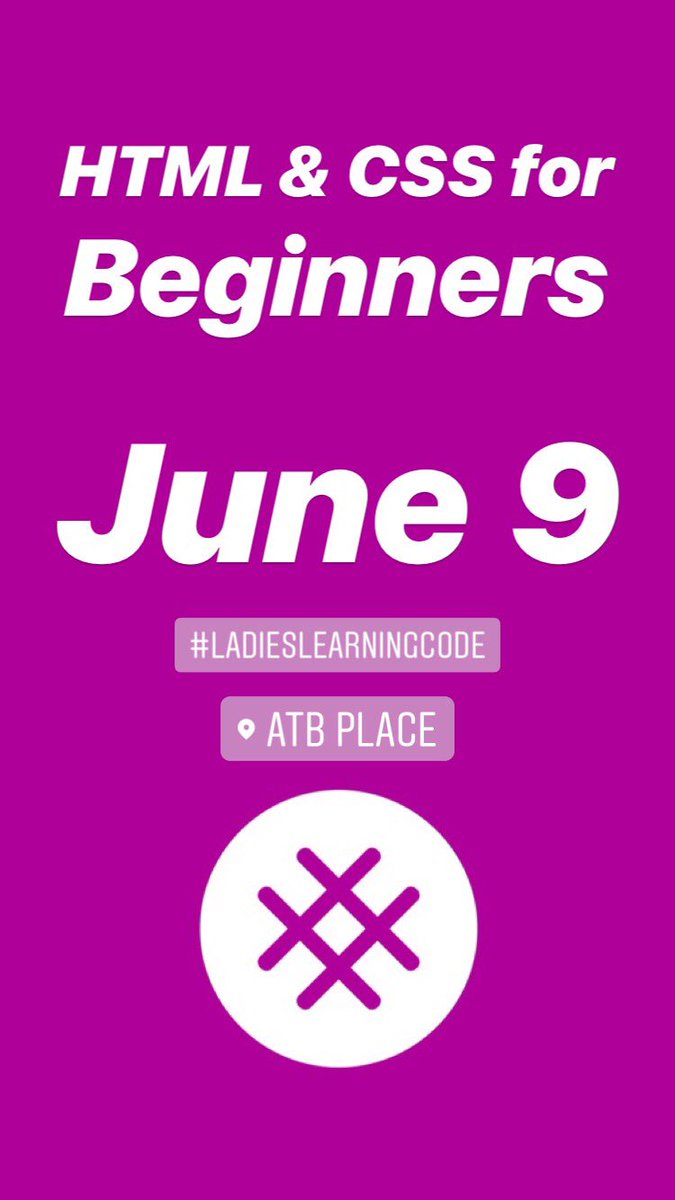 learningcodeyeg's tweet photo. 📢 NEW WORKSHOP ALERT!!! Our May and June workshops have launched and they are 🔥🔥
TIX: https://t.co/oX7Fy3uVnu
#glcCodeDay2018 @GetJobber @StartupEdmonton @atbfinancial #womenintech #WordPress #htmlandcss #yegevents #yegtech #yegkids #girlslearningcode #ladieslearningcode https://t.co/cmadZwSQlm