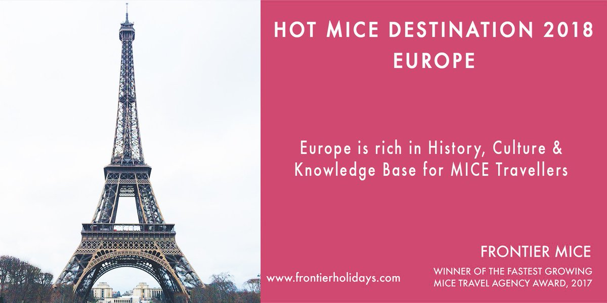 BharathiShettys's tweet photo. Experience best of sight-seeing and business knowledge in one destination for a MICE event. One such destination: Europe; with landscapes, historical places &amp; monuments, modern infrastructure with a mix of refineries and manufacturing units. https://t.co/xByxeieQmU
#FrontierMICE https://t.co/IvNjYJyqI8