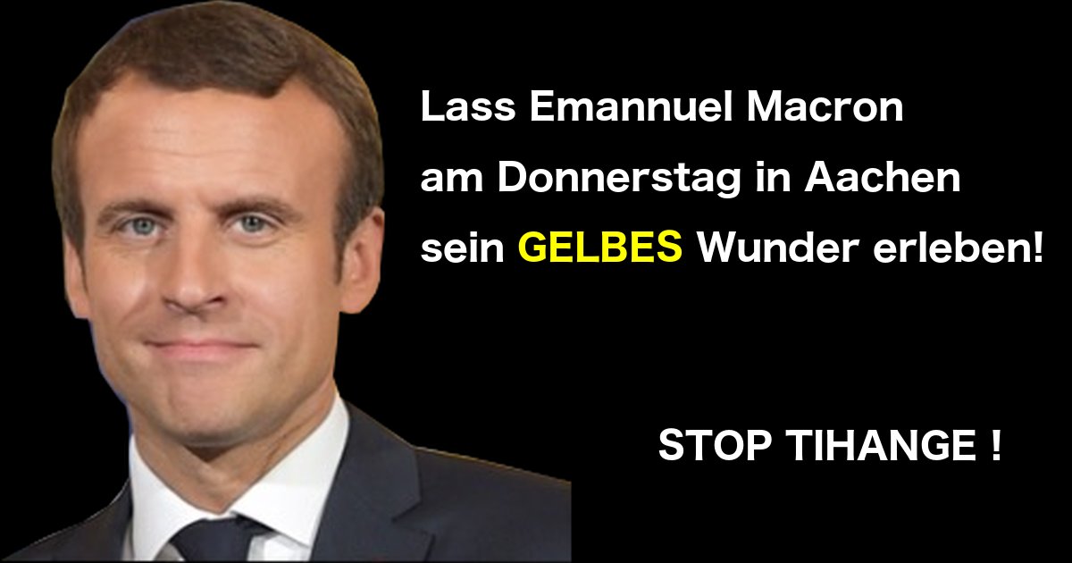 Veranstaltung auf FB: facebook.com/events/9596831…
Weitere Infos: stop-tihange.org/de
#macron #karlspreis #karlspreis2018 #EU #Europa #Aachen #aixlachapelle #charlemagne #frankreich #karlspreisverleihung  #lieblingsstadtac #prixcharlemagne #merkel
#angelamerkel #EmmanuelMacron