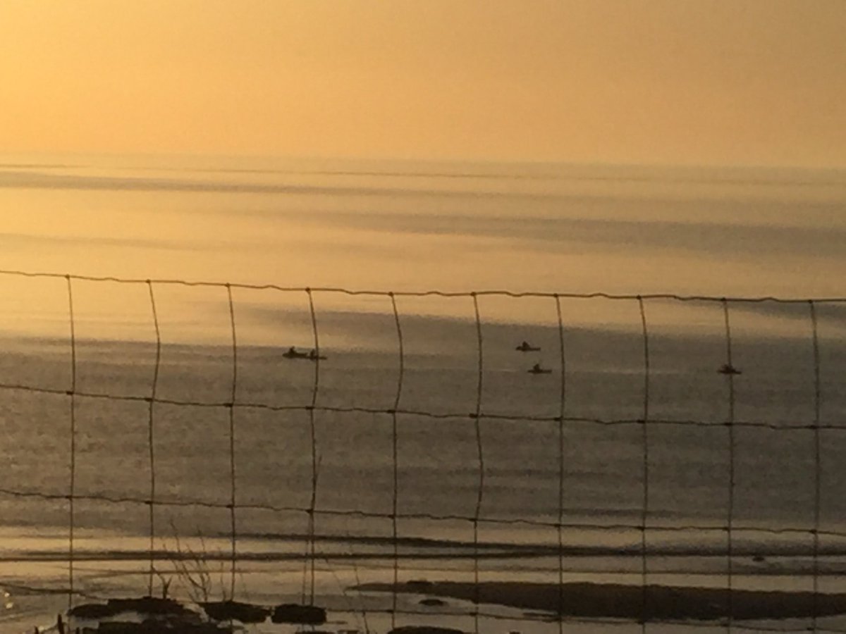 And if you look carefully, I’m assuming that’s the guys from @BikeKayak enjoying the morning #jealous #couldnthavepickedabetterday