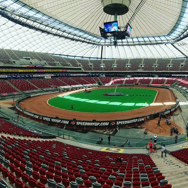 Track and Stadium looking first class and ready for @speedwaygp @fimlive BOLL Warsaw FIM SGP. #WarsawSGP #SGP2018 ift.tt/2K2nTCk