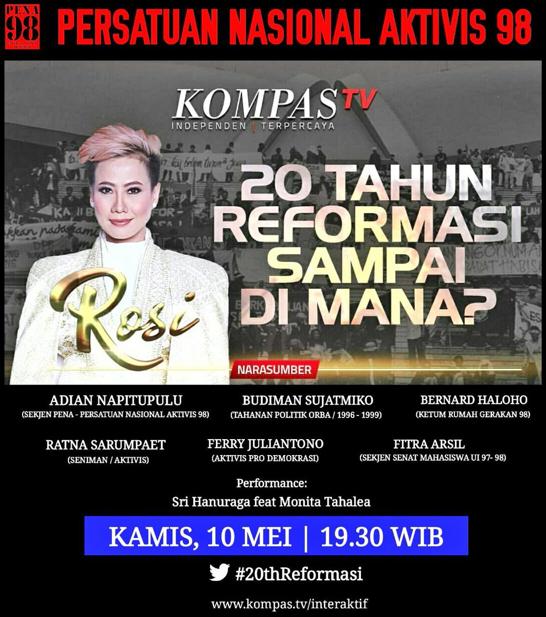 BonaMustar's tweet photo. 20 Tahun Reformasi✌️✌️ https://t.co/8WNHceX3CZ