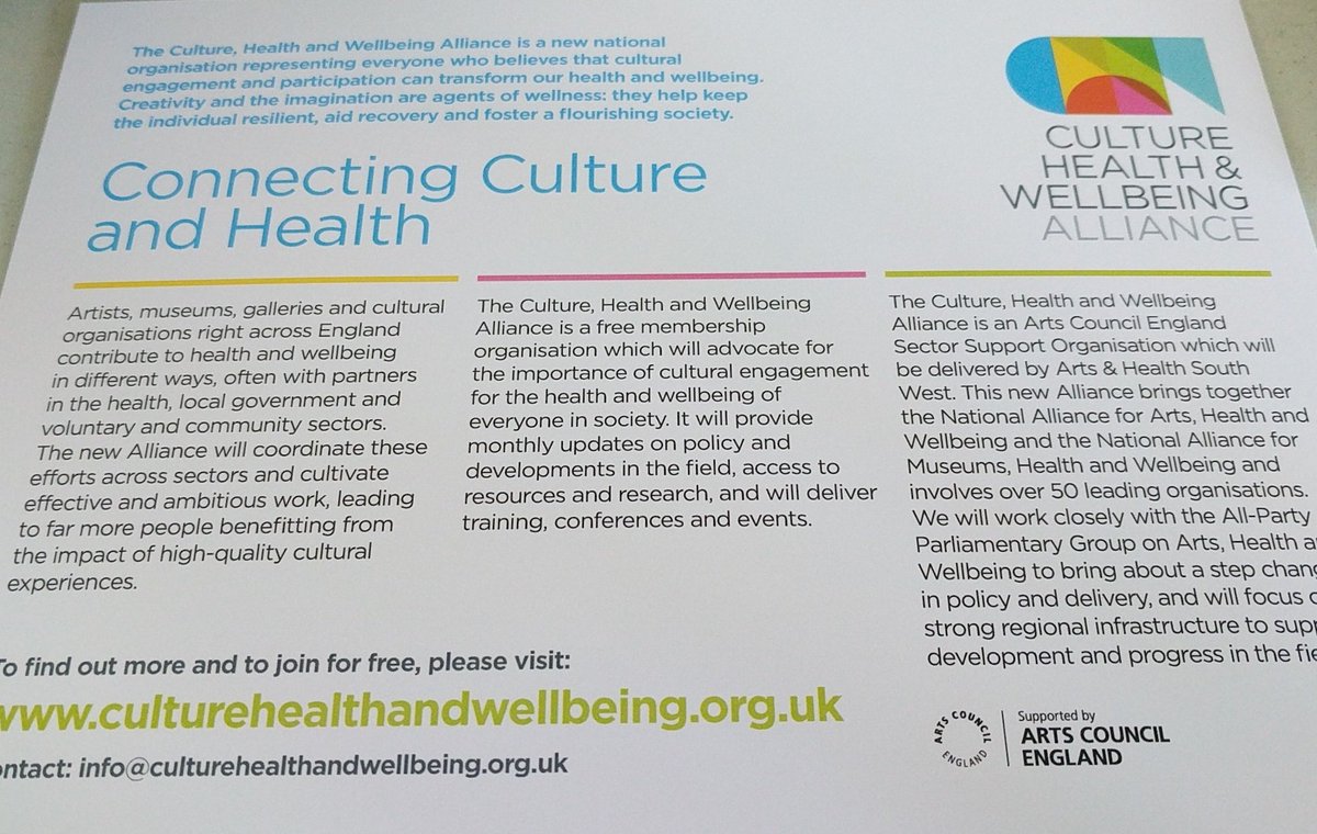 musictherapyuk's tweet photo. Very excited to be at the first meeting of the new Culture, Health and Wellbeing Alliance @baat_org @badthopen @LAHFArtsHealth @ArtsHealthSW @ace_national https://t.co/TDoV52g6pu