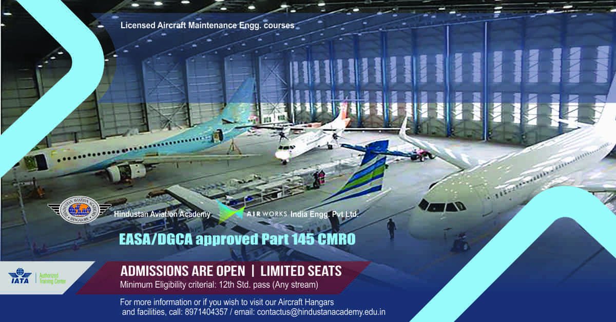 hindustanacade's tweet photo. #HindustanAviationAcademy with state of the art training centers is committed to developing professionals for tomorrow that makes our industry safe, secure and sustainable. Call our admission desk for any queries on (+91) 8971404357 and (+91) 9740037853 #Aviation #Bangalore https://t.co/W5HMoQAI8t