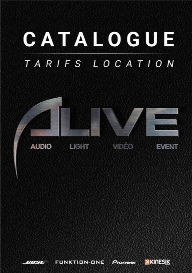 Nouveau catalogue de location plein de nouveautés disponible en téléchargement sur a-live.fr ! #nouveaucatalogue