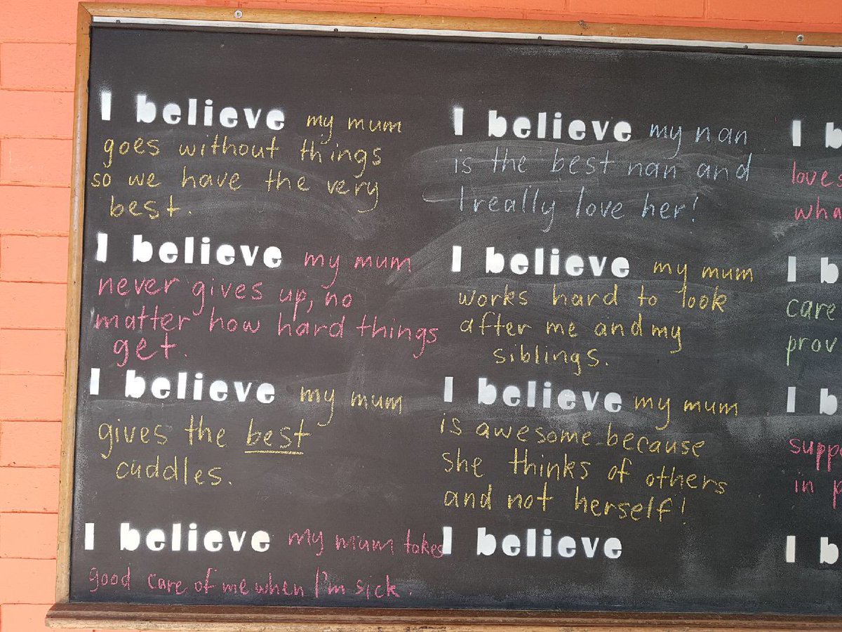 HelenPolios51's tweet photo. These messages were a hit today at our Mother’s Day breakfast #loveyoumum https://t.co/3OFnoVi6WK