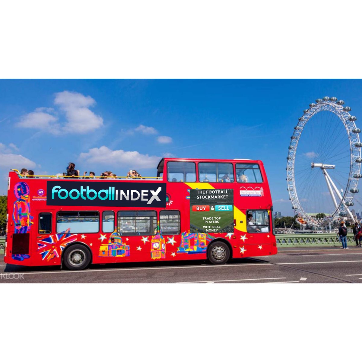 FootballPBTS's tweet photo. @FootballIndexUK Just seen this near the London Eye. #FIBus https://t.co/AH3TF9rTPh