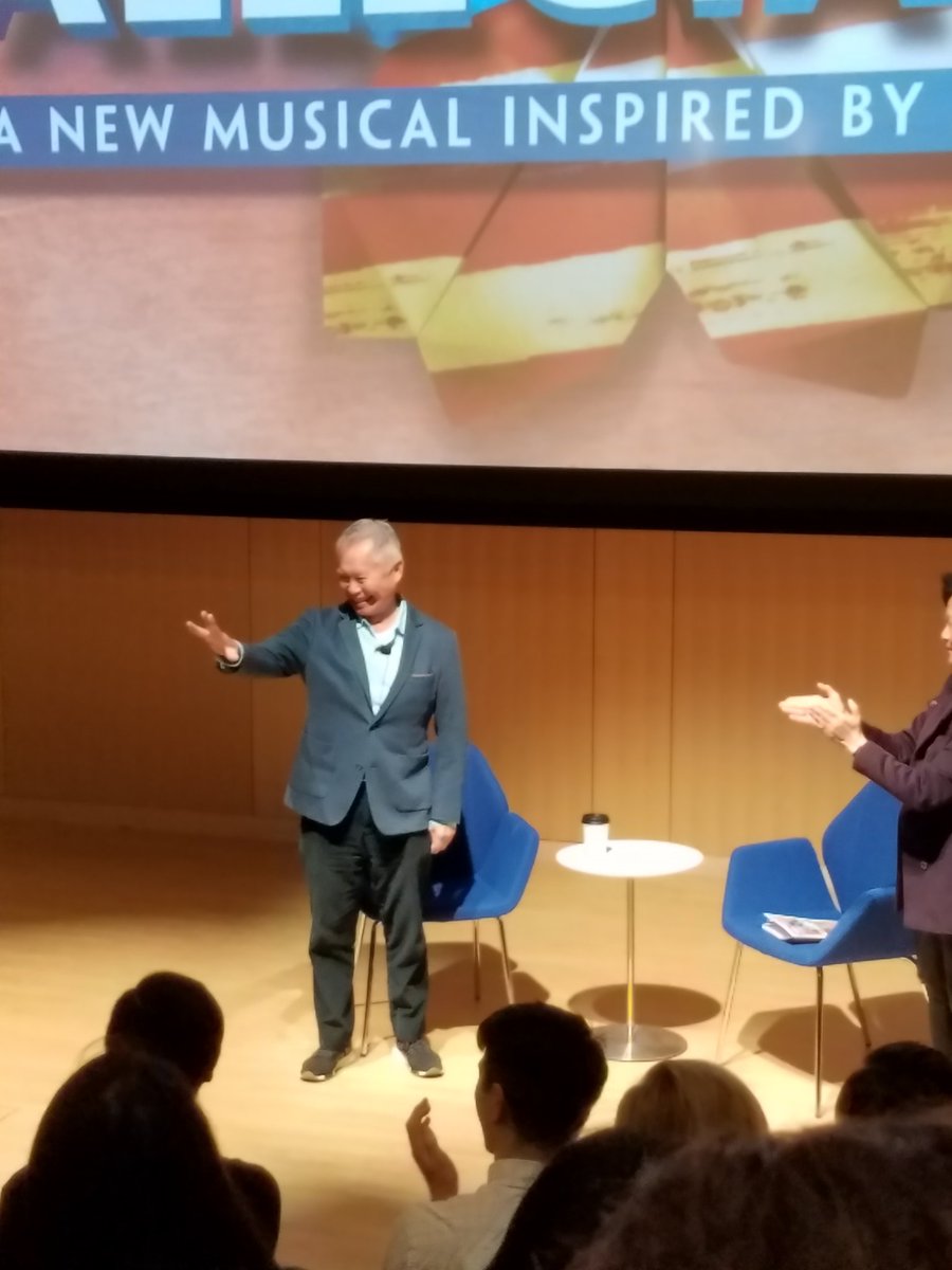 LiseStern's tweet photo. #GeorgeTakei at the Boston library! #bpl #Allegiance https://t.co/UZwgtFYbgg