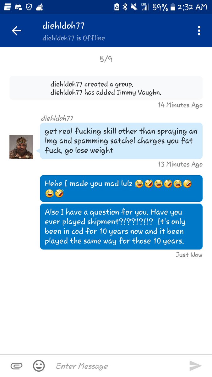 Vaughns_'s tweet image. Appeartly he has never played shipment before! #CallOfDutyProblems