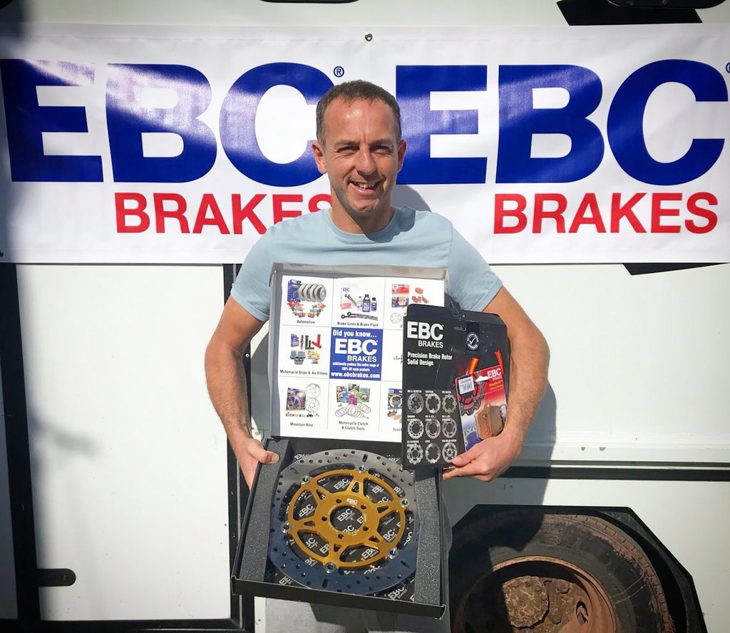 BIG thank you to <a href="/ebcbrakesuk/">EBC Brakes</a> for the continued support for 2018 👍 Going to need the best brakes on the market next week at the NW200 😜🏍🏁 <a href="/philmorrisrace/">Phil Morris</a> #reesracing #25 #ebcbrakes