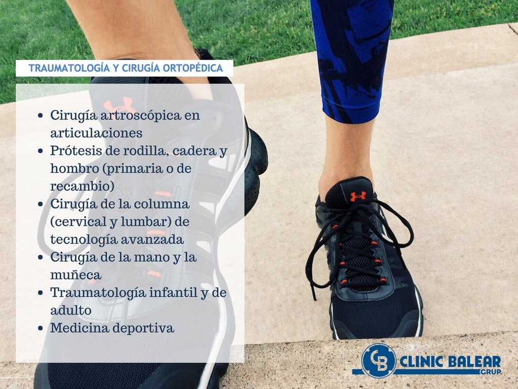 clinicbalear's tweet photo. Amplia e imprescindible, la Cirugía Ortopédica y Traumatología es parte del ADN de nuestro grupo médico 💪🏻

#saludmallorca #médicosmallorca #sanidadprivadamallorca #médicosprivadosmallorca https://t.co/26JPYVdfAU