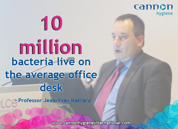 Cannon_Hygiene's tweet photo. There's HOW MUCH bacteria on an office desk?! https://t.co/EPjN2Ae0cZ

Thank you again to Professor Jean-Yves Maillard of the University of Cardiff for this great piece.

#WednesDayWisdom #bacteria #infectionprevention https://t.co/rk6CsSl99R