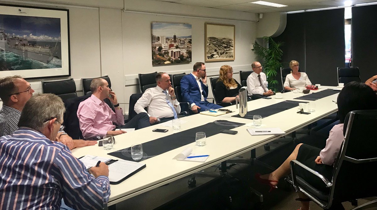 Great to have @ceda_news Chief Economist @jarrodmball at @TSVEnterprise today with Townsville Enterprise members to discuss the current economic state of #Townsville North Queensland, its infrastructure needs and the impacts of last night's #Budget2018 on the region.