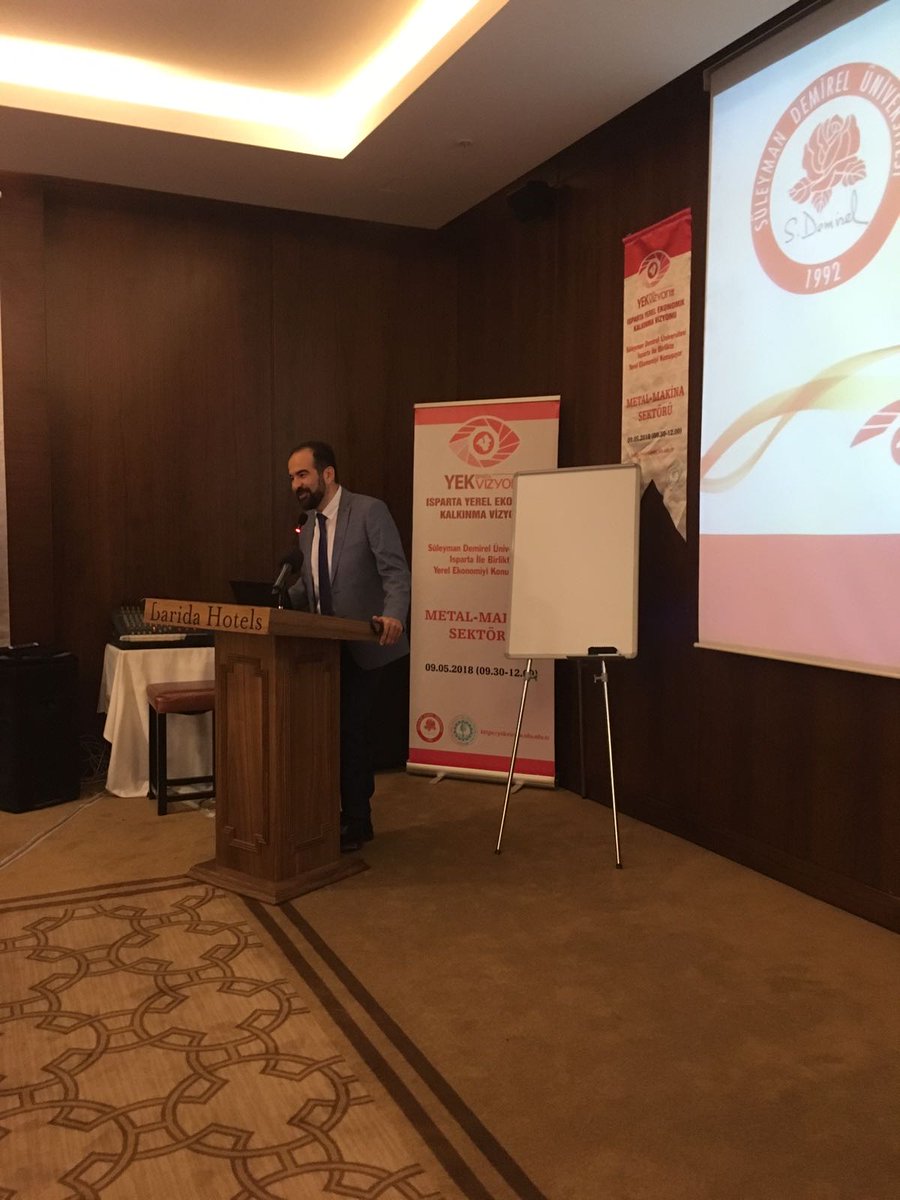 YEKvizyon Metal-Makine Sektörü Çalıştayı <a href="/sd_universitesi/">SDÜ</a> Rektör Yardımcısı <a href="/mdulupcu/">Murat Ali DULUPÇU</a> nun açılış konuşmasıyla başladı. #YEKvizyon <a href="/ilkercarikci/">İlker Hüseyin Çarıkçı</a>