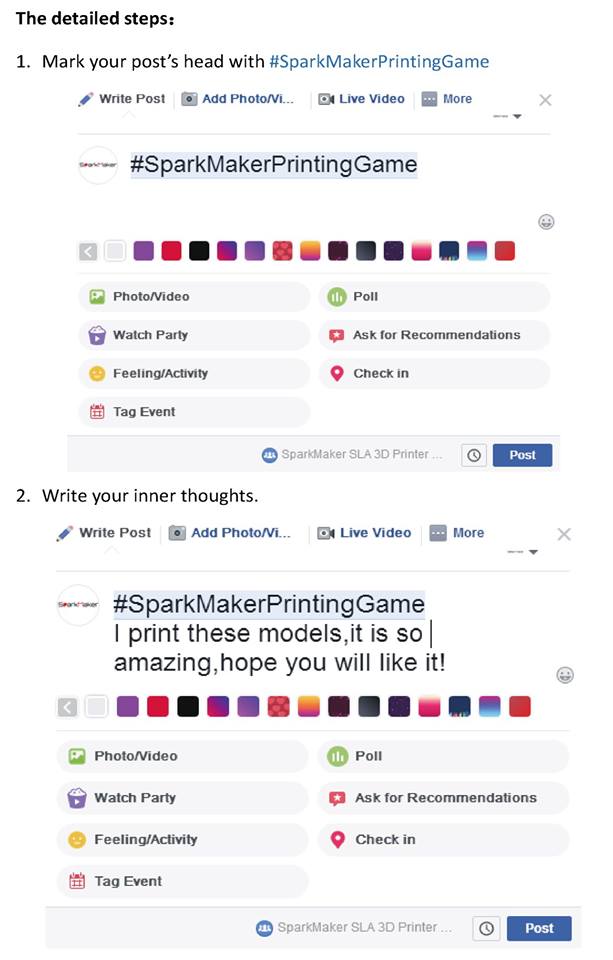 sparkmaker3d's tweet photo. SparkMaker SLA 3D Printer (Official) This is the name of the FB group.With one month's competition,  SparkMaker fans quickly acted.😜😬😬 https://t.co/9uUFUzRDQr
